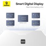 Laptop, Telefoane si Tablete - Telefoane mobile si accesorii - Accesorii Telefoane - Baterii externe - Acumulator extern Baseus PicoGo 10.000 mAh, 20W, Digital Display, 2x USB-C, 1x USB-A, Alb - Infinity.ro