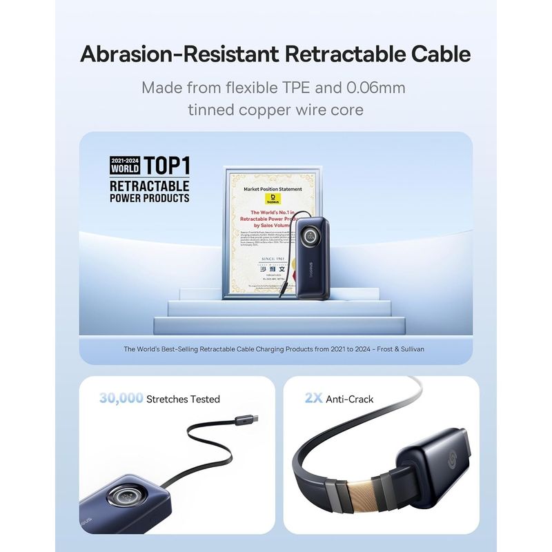 Laptop, Telefoane si Tablete - Telefoane mobile si accesorii - Accesorii Telefoane - Baterii externe - Acumulator extern Baseus EnerCore CR11, 20.000mAh, USB-C, 67W, Negru - Infinity.ro