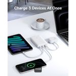 Laptop, Telefoane si Tablete - Telefoane mobile si accesorii - Accesorii Telefoane - Baterii externe - Acumulator extern Baseus EnerFill FP21 10.000 mAh, 22.5W, 2x USB-C, 1x USB-A, Alb - Infinity.ro