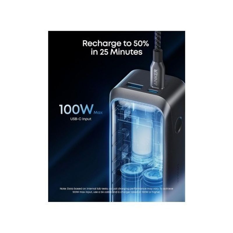 Laptop, Telefoane si Tablete - Telefoane mobile si accesorii - Accesorii Telefoane - Baterii externe - Power bank Anker, 20100mAh, 220W, 1 x USB-A, 2 x USB-C, negru - Infinity.ro