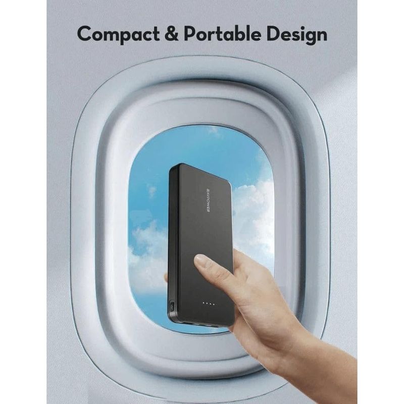 Laptop, Telefoane si Tablete - Telefoane mobile si accesorii - Accesorii Telefoane - Baterii externe - Baterie externa, RavPower, 10.000 mAh, 15 W, USB-C, USB-A, microUSB, Negru - Infinity.ro
