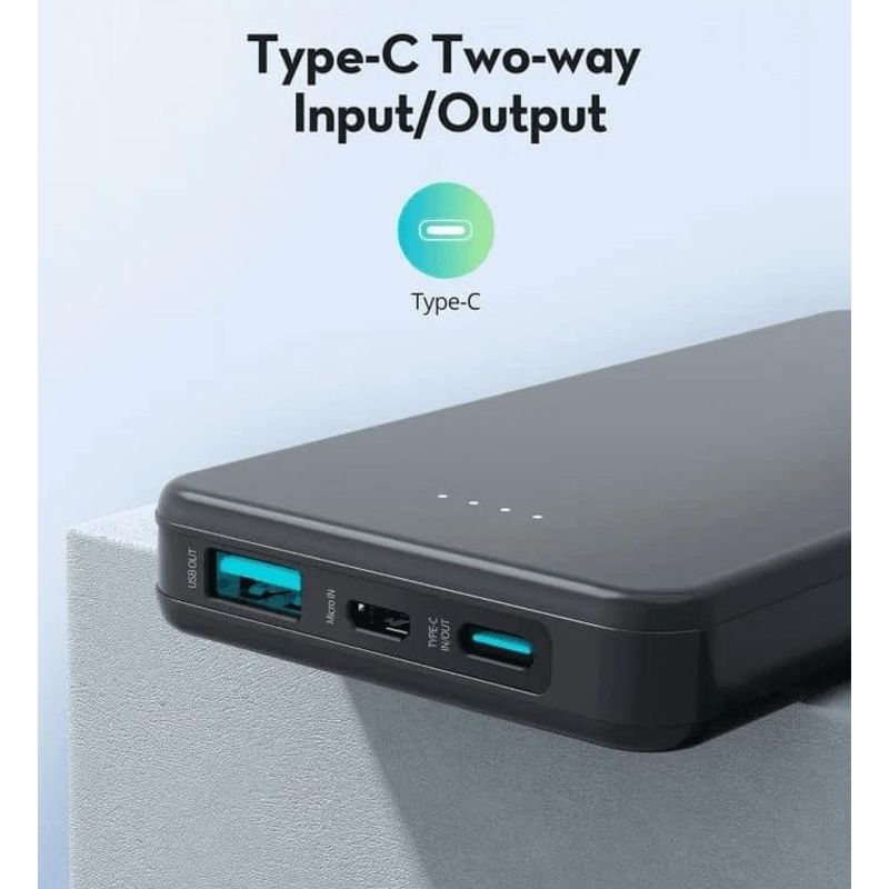 Laptop, Telefoane si Tablete - Telefoane mobile si accesorii - Accesorii Telefoane - Baterii externe - Baterie externa, RavPower, 10.000 mAh, 15 W, USB-C, USB-A, microUSB, Negru - Infinity.ro