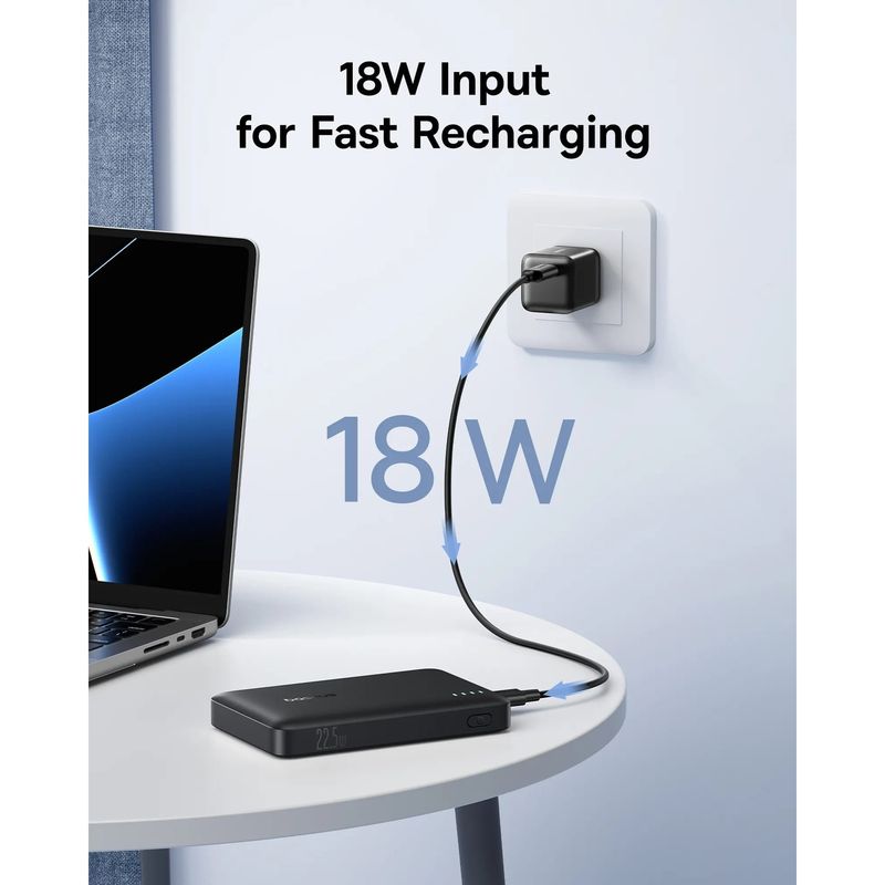 Laptop, Telefoane si Tablete - Telefoane mobile si accesorii - Accesorii Telefoane - Baterii externe - Power Bank BASEUS 10000 mAh 22.5W + cablu Type-C - Type-C, EnerFill FP21 - Infinity.ro