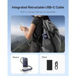 Laptop, Telefoane si Tablete - Telefoane mobile si accesorii - Accesorii Telefoane - Baterii externe - Banca de putere Baseus EnerCore CR11 10.000 mAh, 45W, cablu USB-C retractabil, Negru, compacta - Infinity.ro