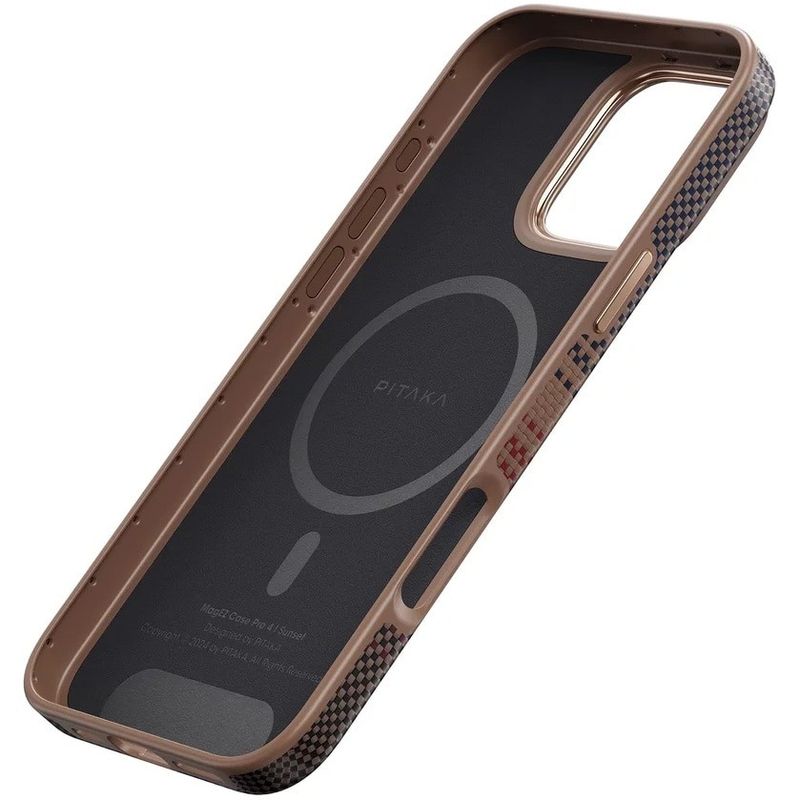 Laptop, Telefoane si Tablete - Telefoane mobile si accesorii - Accesorii Telefoane - Huse telefoane - Husa de protectie Pitaka Military-Grade Aramida Magsafe pentru iPhone 16 Pro Max Sunset - Infinity.ro