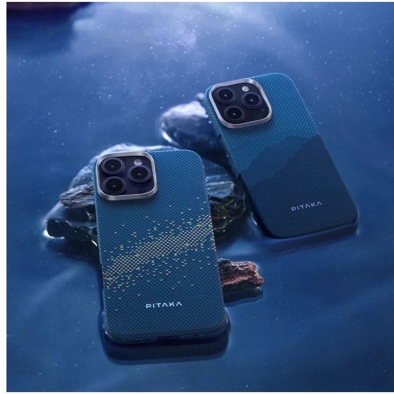 Laptop, Telefoane si Tablete - Telefoane mobile si accesorii - Accesorii Telefoane - Huse telefoane - Husa de protectie Pitaka Tactile Woven Aramida Magsafe pentru iPhone 16 Pro Max StarPeak Milky Way Galaxy - Infinity.ro