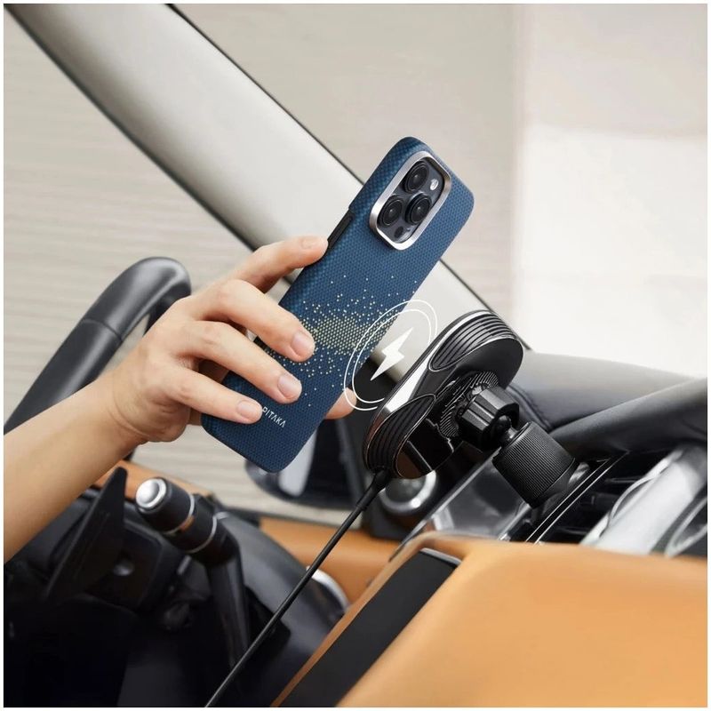 Laptop, Telefoane si Tablete - Telefoane mobile si accesorii - Accesorii Telefoane - Huse telefoane - Husa de protectie Pitaka Tactile Woven Aramida Magsafe pentru iPhone 16 Pro Max StarPeak Milky Way Galaxy - Infinity.ro