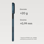 Laptop, Telefoane si Tablete - Telefoane mobile si accesorii - Accesorii Telefoane - Huse telefoane - Husa de protectie Pitaka pentru iPhone 17 Pro, MagEZ 7 Pro 600D Ultra-Slim Negru/Albastru - Infinity.ro