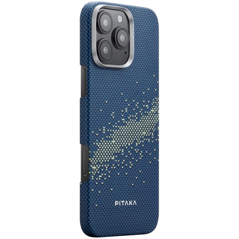 Laptop, Telefoane si Tablete - Telefoane mobile si accesorii - Accesorii Telefoane - Huse telefoane - Husa de protectie Pitaka Tactile Woven Aramida Magsafe pentru iPhone 16 Pro StarPeak Milky Way Galaxy - Infinity.ro