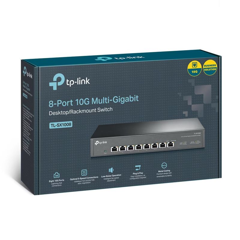 PC, gaming si accesorii - Retelistica - Switch-uri - Switch-uri cu management - Switch TP-Link TL-SX1008, 8 porturi - Infinity.ro