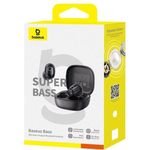 TV, Audio-Video si Foto - Portabile audio - Casti audio - Casti True Wireless Baseus Bass BD1, Autonomie 35 de ore, Bluetooth 5.4, IP55, Negru - Infinity.ro