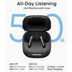 TV, Audio-Video si Foto - Portabile audio - Casti audio - Casti True Wireless Anker Soundcore R60i, ANC, Hi-Res Sound, Autonomie 50 ore, IP55, Bluetooth 6.1, Negru - Infinity.ro