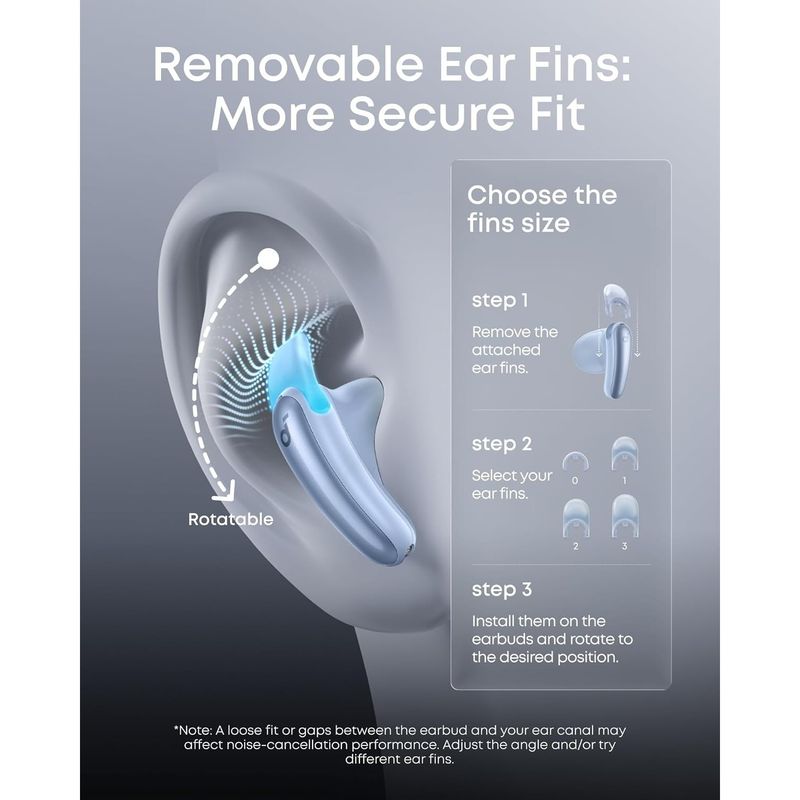 TV, Audio-Video si Foto - Portabile audio - Casti audio - Casti True Wireless Anker Soundcore Liberty Buds, Semi in-Ear, ANC, Autonomie 30 de ore, Bluetooth 6.1, Albastru - Infinity.ro