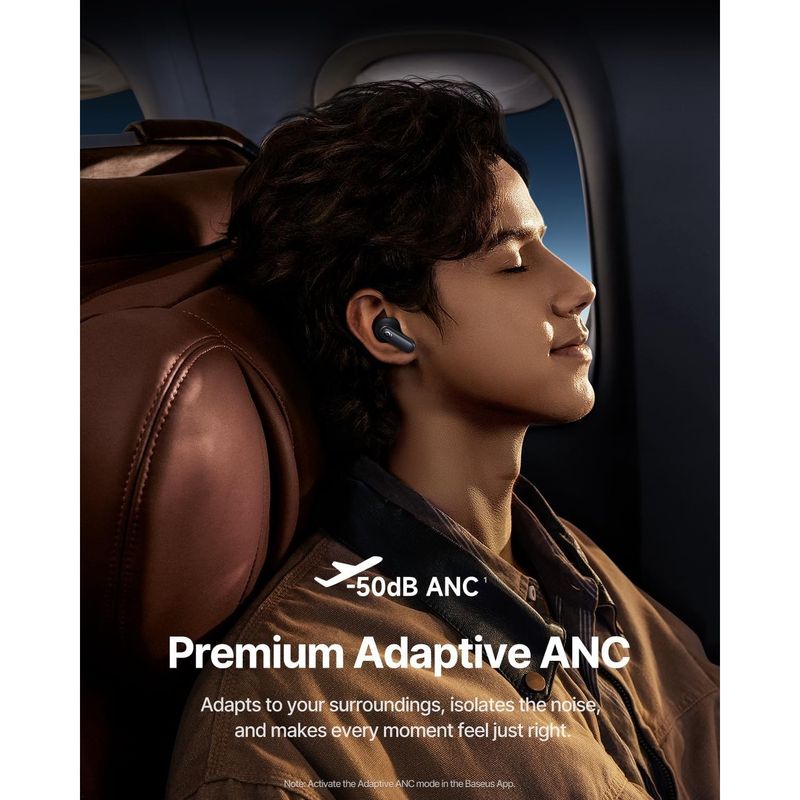 TV, Audio-Video si Foto - Portabile audio - Casti audio - Casti fara fir, Baseus, model A0010902, Bluetooth 6.1, autonomie 8 ore, negru, in ear - Infinity.ro