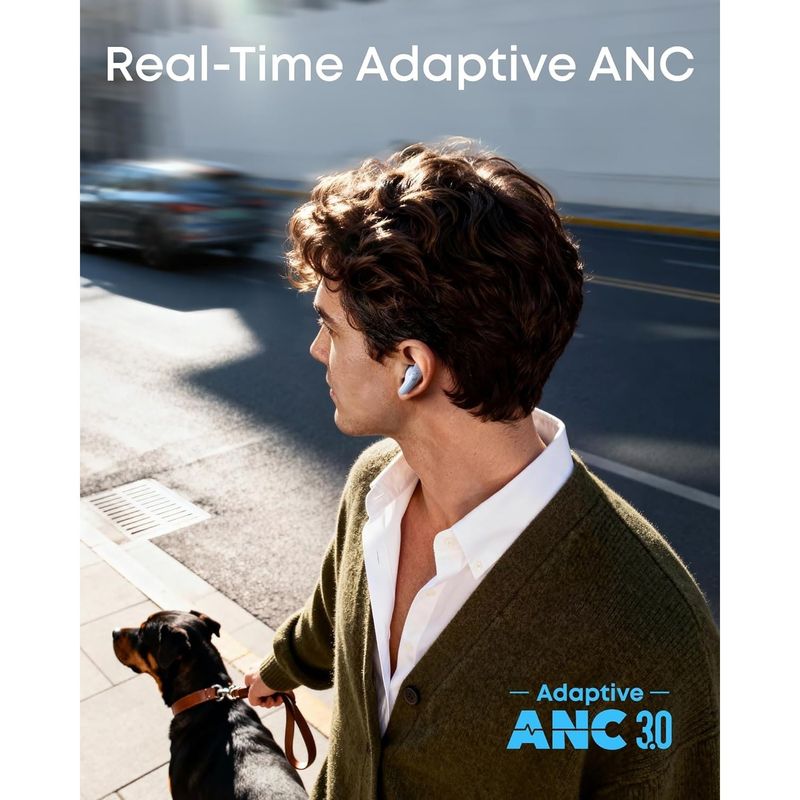 TV, Audio-Video si Foto - Portabile audio - Casti audio - Casti True Wireless Anker Soundcore Liberty Buds, Semi in-Ear, ANC, Autonomie 30 de ore, Bluetooth 6.1, Albastru - Infinity.ro