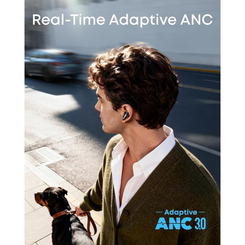 TV, Audio-Video si Foto - Portabile audio - Casti audio - Casti True Wireless Anker Liberty Buds, ANC, Autonomie 30 ore, Negru - Infinity.ro
