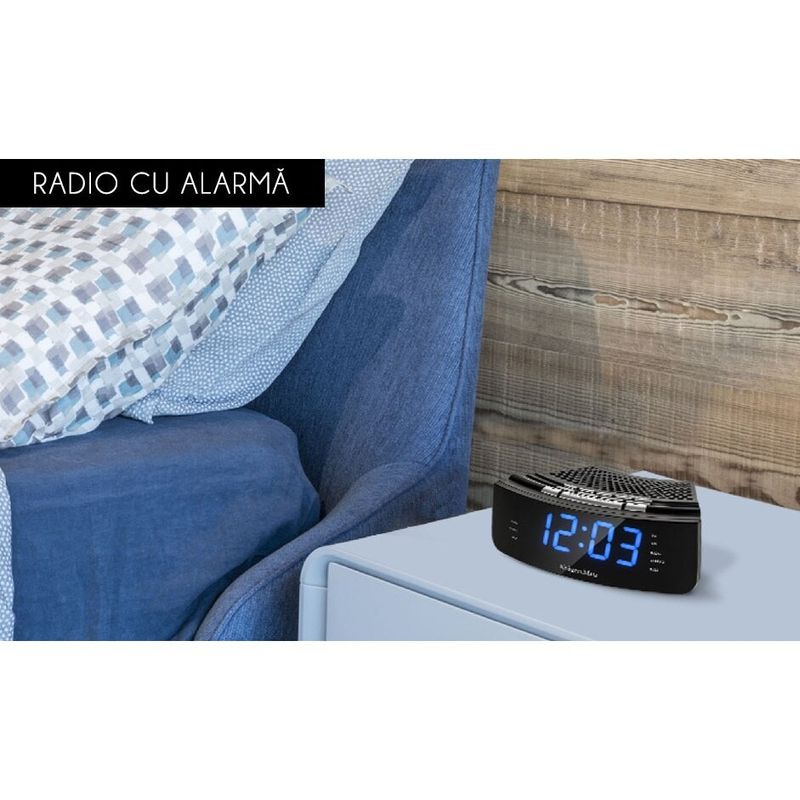 TV, Audio-Video si Foto - Portabile audio - Radio - Radio FM, Afisaj LCD, ceas cu alarma dubla, sleep timer, amanare alarma - Infinity.ro