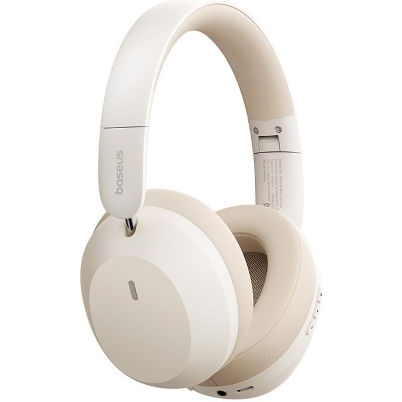 TV, Audio-Video si Foto - Portabile audio - Casti audio - Casti Over-Ear Baseus Bass 35 Max, Wireless, Bluetooth, 3D Surround, Autonomie 50 ore, Alb - Infinity.ro
