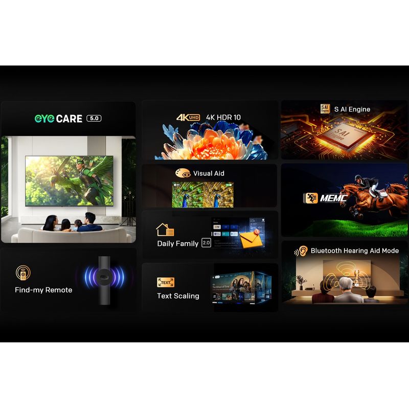 TV, Audio-Video si Foto - Televizoare - Televizor METZ LED 50MUF7000Z, 126 cm, Smart Google TV, 4K Ultra HD, Clasa F (Model 2025) - Infinity.ro