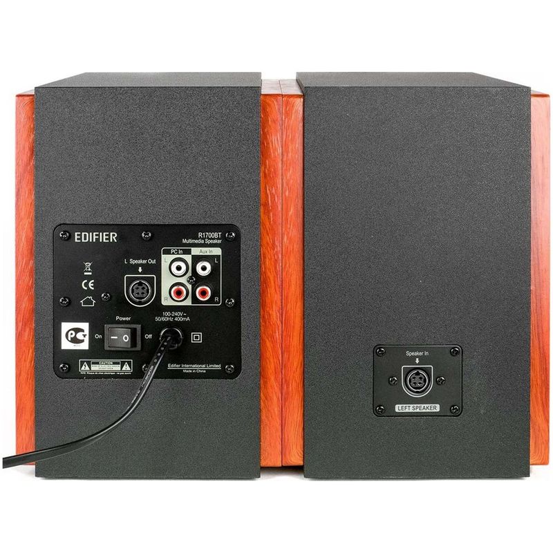 PC, gaming si accesorii - Periferice PC - Boxe PC - Boxe Edifier 2.0 R1700BT-BR, 66W, Bluetooth, Telecomanda, Maro - Infinity.ro