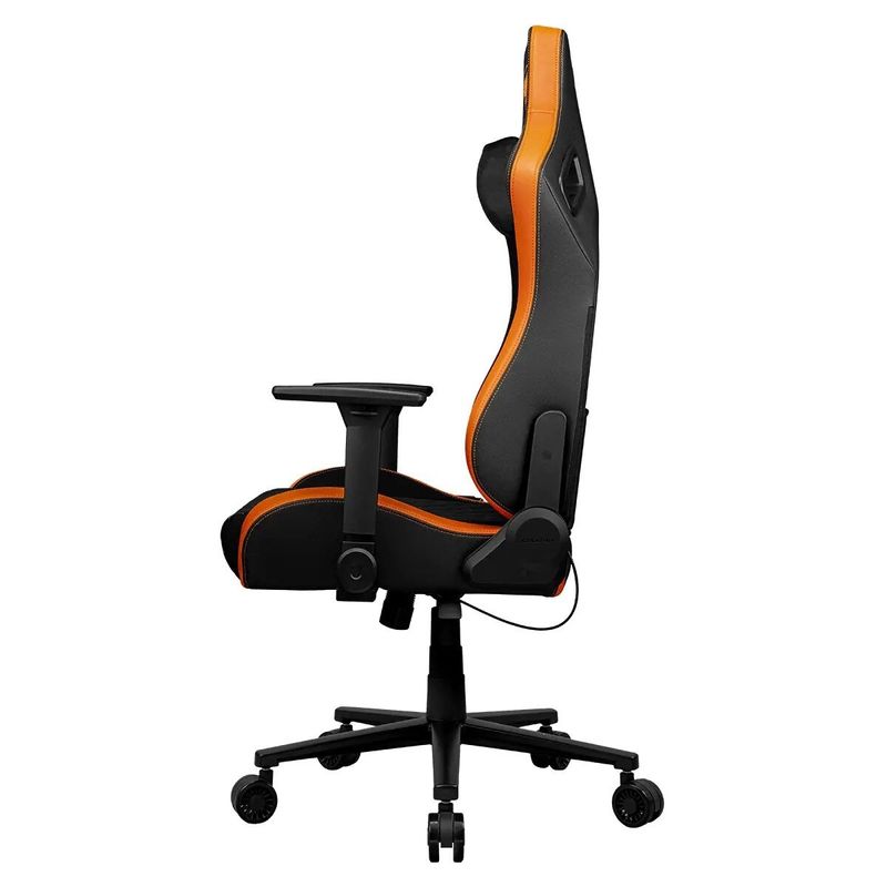 PC, gaming si accesorii - Gaming - Accesorii gaming - Scaune gaming - Scaun gaming Cougar Defensor F, 120kg, tkanina, negru-portocaliu, 129x75x66cm - Infinity.ro