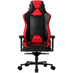 PC, gaming si accesorii - Gaming - Accesorii gaming - Scaune gaming - Scaun gaming LORGAR Base 311, negru/rosu, 54cm, suport pentru spate, suport pentru cap - Infinity.ro