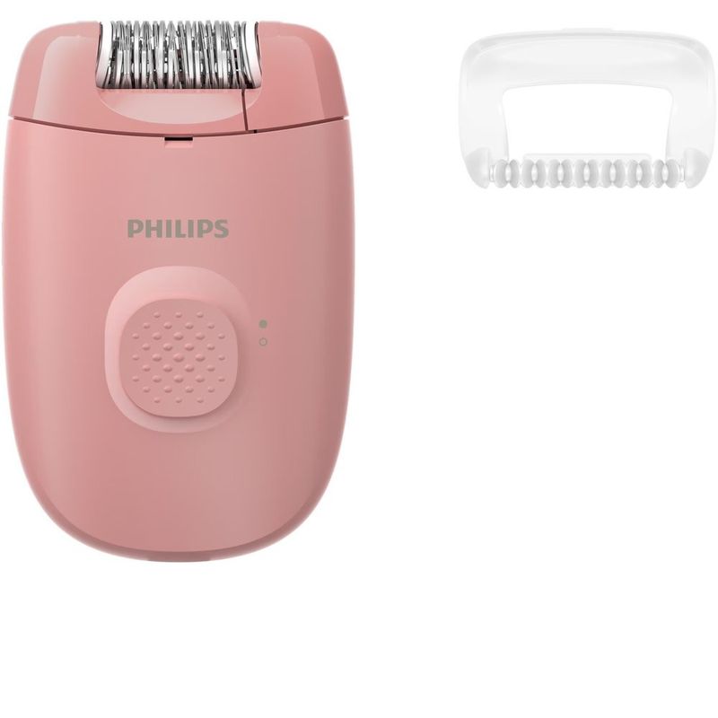 Ingrijire personala si Cosmetice - Aparate & accesorii ingrijire personala - Epilatoare si accesorii - Epilatoare - Epilator Philips Seria 2000 BRE227/00, 1 setare de viteza, cap de epilare lavabil, 1 accesoriu, Roz - Infinity.ro