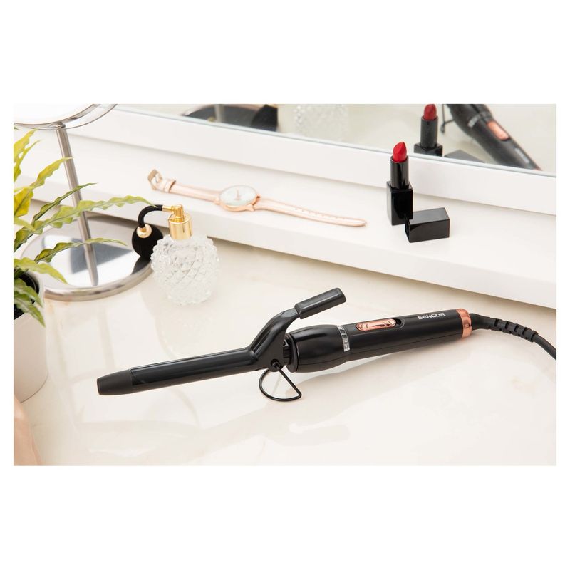 Ingrijire personala si Cosmetice - Aparate & accesorii ingrijire personala - Hair styling - Ondulatoare - Ondulator Sencor, model SHS 8603BK, 19mm, 38W, culoare neagra - Infinity.ro