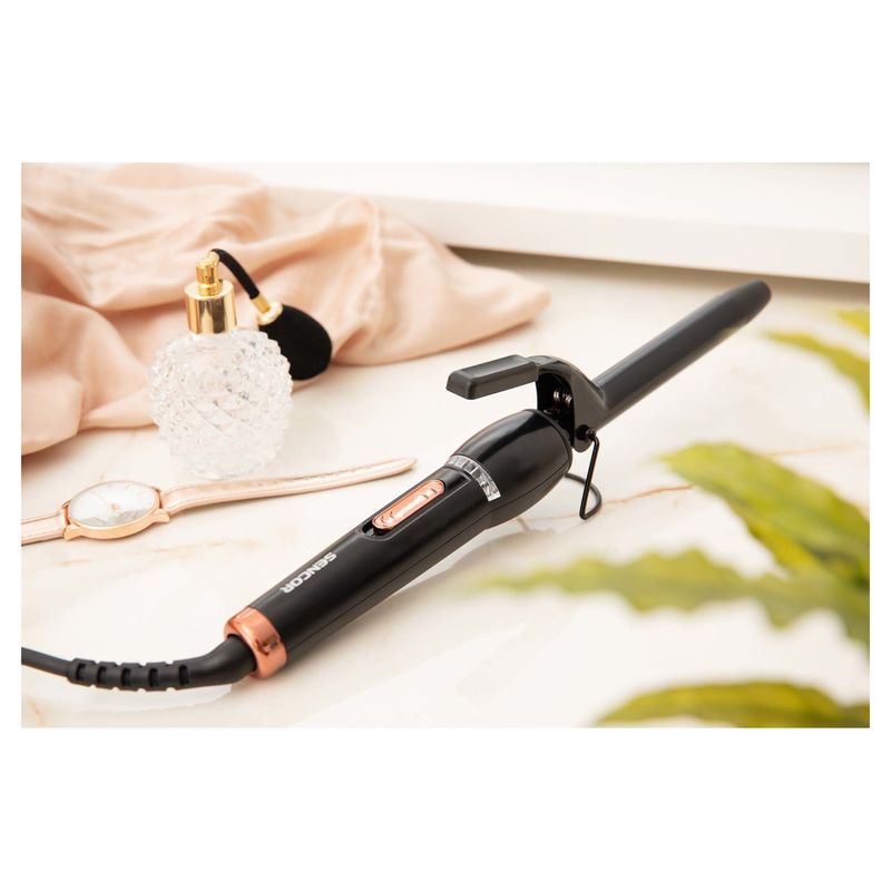 Ingrijire personala si Cosmetice - Aparate & accesorii ingrijire personala - Hair styling - Ondulatoare - Ondulator Sencor, model SHS 8603BK, 19mm, 38W, culoare neagra - Infinity.ro