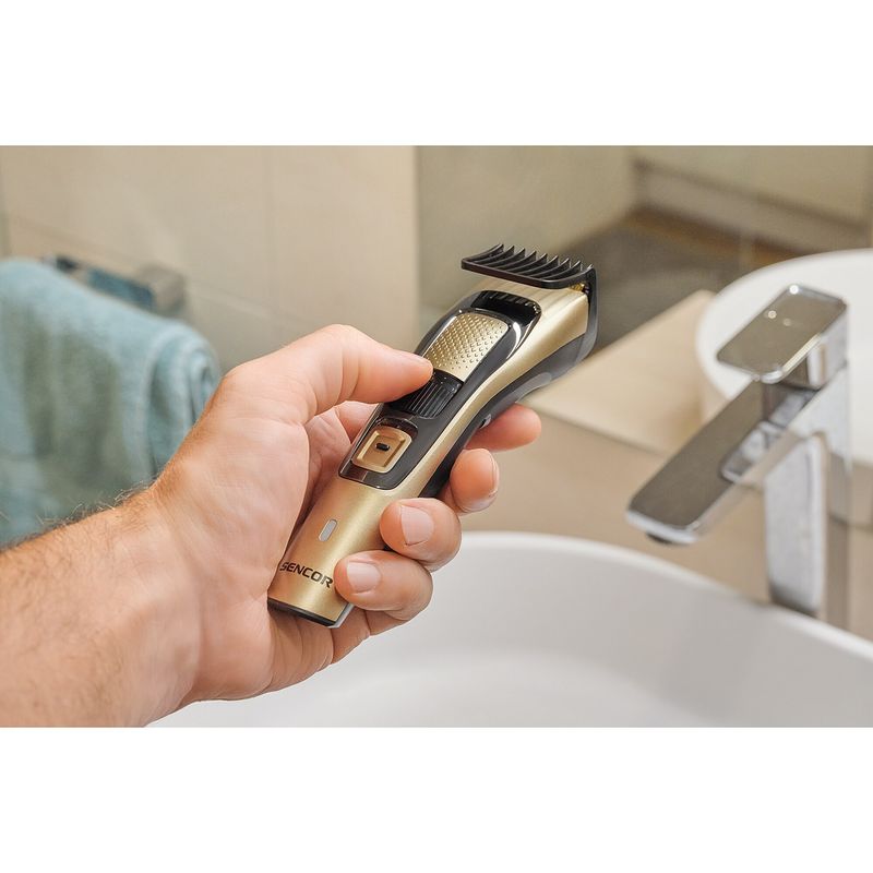 Ingrijire personala si Cosmetice - Aparate & accesorii ingrijire personala - Aparate de ras si tuns - Aparate de tuns - Aparat de tuns, Sencor, SHP 5207CH, Reglare 1-20 mm, Gri - Infinity.ro