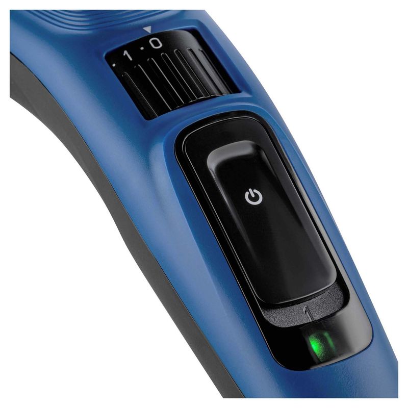 Ingrijire personala si Cosmetice - Aparate & accesorii ingrijire personala - Aparate de ras si tuns - Aparate de tuns - Masina de tuns, Sencor, Indicator LED, 240 V, Incarcare USB, Negru/Albastru - Infinity.ro