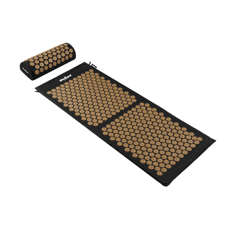 Ingrijire personala si Cosmetice - Sanatate si wellness - Articole wellness - Aparate si dispozitive de masaj - Saltea de acupresura cu perna, Rebel Active, 110x42cm, 336 varfuri, multicolor - Infinity.ro