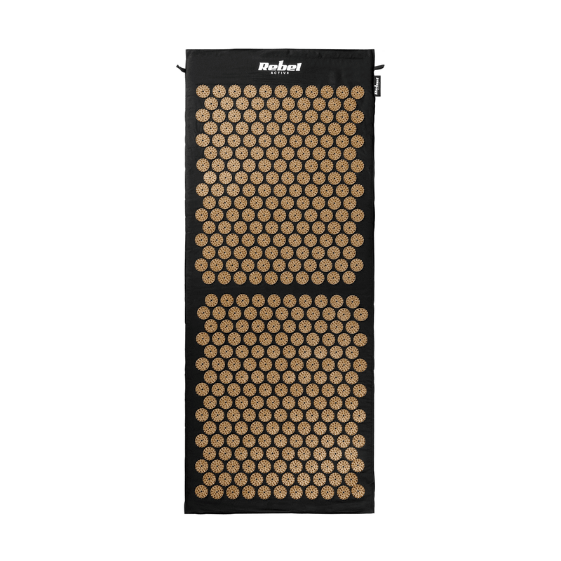 Ingrijire personala si Cosmetice - Sanatate si wellness - Articole wellness - Aparate si dispozitive de masaj - Saltea de acupresura cu perna, Rebel Active, 110x42cm, 336 varfuri, multicolor - Infinity.ro