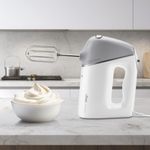Electronice si Electrocasnice - Electrocasnice bucatarie - Mixere, tocatoare & roboti de bucatarie - Mixere - Mixer de Mana UFESA Provence, 600W, 5 Viteze + Turbo, Accesorii Inox, Alb/Gri - Infinity.ro