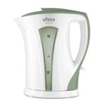 Electronice si Electrocasnice - Electrocasnice bucatarie - Preparare bauturi - Fierbatoare de apa - Fierbator UFESA Brasteras NYASSA, 1.7L, inox, alb - Infinity.ro