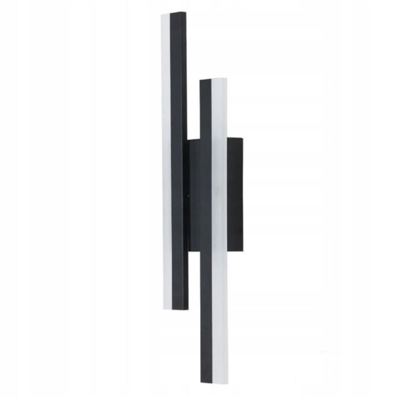 Casa si Gradina - Corpuri si surse de iluminat - Plafoniere, aplice si spoturi - Aplica LED pentru perete, 3 tipuri de iluminare cald/rece/neutru cu modulator, Negru/Alb, Aluminiu/Acril, 8x50 cm - Infinity.ro