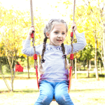 Jucarii, Copii si Bebe - Jucarii si jocuri - Jucarii de exterior - Leagane copii - Leagan pentru Copii, Antiderapant, Flexibil, Reglabil in lungime, Rosu - Infinity.ro