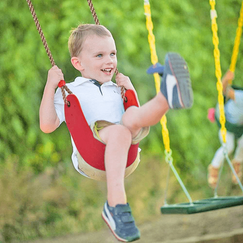 Jucarii, Copii si Bebe - Jucarii si jocuri - Jucarii de exterior - Leagane copii - Leagan pentru Copii, Antiderapant, Flexibil, Reglabil in lungime, Rosu - Infinity.ro