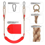 Jucarii, Copii si Bebe - Jucarii si jocuri - Jucarii de exterior - Leagane copii - Leagan pentru Copii, Antiderapant, Flexibil, Reglabil in lungime, Rosu - Infinity.ro