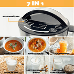 Electronice si Electrocasnice - Electrocasnice bucatarie - Mixere, tocatoare & roboti de bucatarie - Mixere - Aparat multifunctional pentru preparat lapte vegetal 7 in 1, CYBERDUST, Gri 2.0, Soia, migdale, caju,Smoothie,Suc,Supe - Infinity.ro