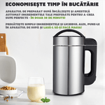 Electronice si Electrocasnice - Electrocasnice bucatarie - Mixere, tocatoare & roboti de bucatarie - Mixere - Aparat multifunctional pentru preparat lapte vegetal 7 in 1, CYBERDUST, Gri 2.0, Soia, migdale, caju,Smoothie,Suc,Supe - Infinity.ro