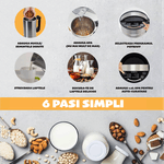 Electronice si Electrocasnice - Electrocasnice bucatarie - Mixere, tocatoare & roboti de bucatarie - Mixere - Aparat multifunctional pentru preparat lapte vegetal 7 in 1, CYBERDUST, Negru 2.0,Soia, migdale, caju,Smoothie,Suc,Supe - Infinity.ro