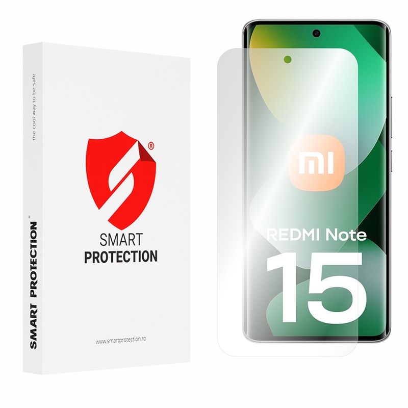 Laptop, Telefoane si Tablete - Telefoane mobile si accesorii - Accesorii Telefoane - Folii protectie telefoane - [Pachet 2x] Folie regenerabila premium Xiaomi Redmi Note 15 4G - Smart Protection Classic - Clear - Infinity.ro