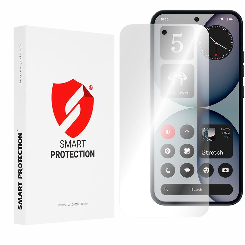 Laptop, Telefoane si Tablete - Telefoane mobile si accesorii - Accesorii Telefoane - Folii protectie telefoane - [Pachet 2x] Folie regenerabila premium Nothing Phone (4a) - Smart Protection Classic - Clear - Infinity.ro