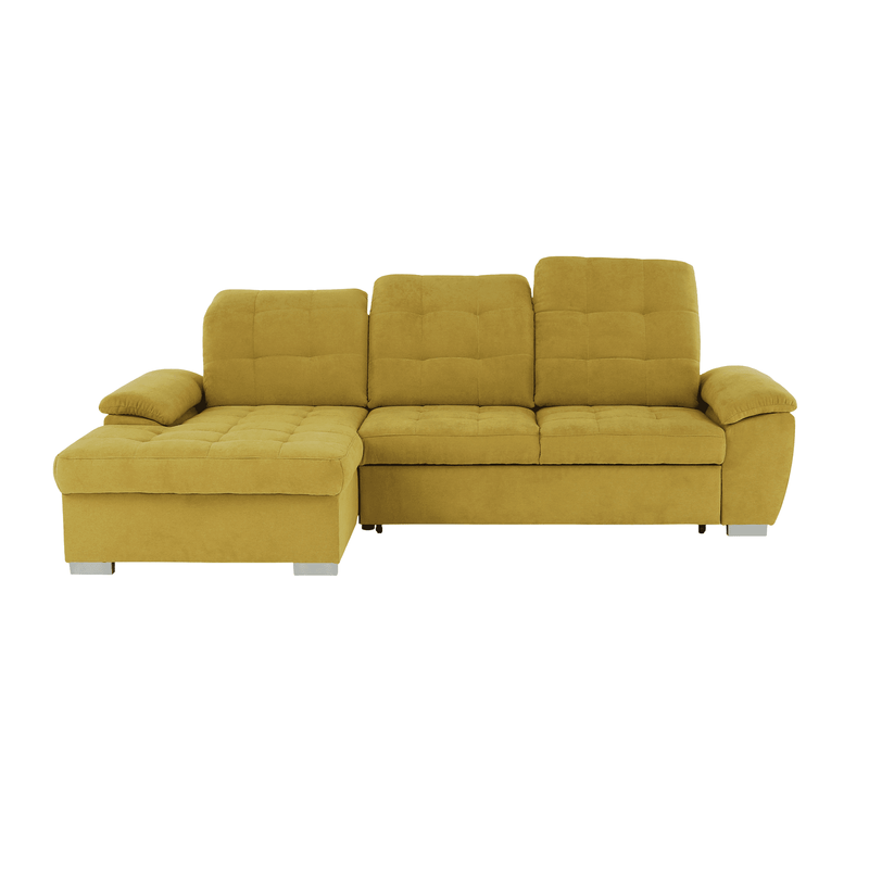 Casa si Gradina - Mobilier - Canapele si coltare - Coltare - Coltar, mustar tesatura, de stanga, EVANGELIN - Infinity.ro