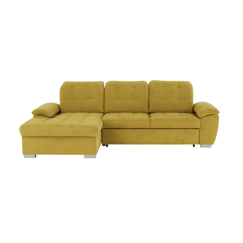 Casa si Gradina - Mobilier - Canapele si coltare - Coltare - Coltar, mustar tesatura, de stanga, EVANGELIN - Infinity.ro