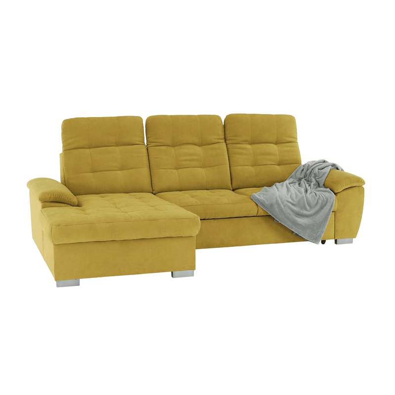 Casa si Gradina - Mobilier - Canapele si coltare - Coltare - Coltar, mustar tesatura, de stanga, EVANGELIN - Infinity.ro