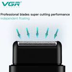 Ingrijire personala si Cosmetice - Aparate & accesorii ingrijire personala - Aparate de ras si tuns - Aparat de Ras Electric Portabil VGR V-390, Reincarcabil USB, Trimmer Integrat, Autonomie 45 Minute - Infinity.ro
