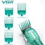 Ingrijire personala si Cosmetice - Aparate & accesorii ingrijire personala - Aparate de ras si tuns - Aparate de tuns - Aparat de tuns Profesional VGR V-660, Autonomie 200 Minute, Lama din Otel Inoxidabil, USB, Afisaj LED - Infinity.ro