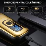 Ingrijire personala si Cosmetice - Aparate & accesorii ingrijire personala - Aparate de ras si tuns - Aparat de Ras Profesional VGR V-332 SuperTrim, Afisaj LED Digital, Autonomie 150 Minute, Auriu - Infinity.ro